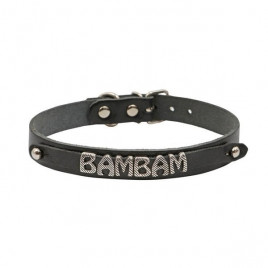 XXL İsimlikli El Yapımı Gerçek Deri Boyun Tasması Siyah 1.5x29-34 Cm | Kedi Boyun Tasması