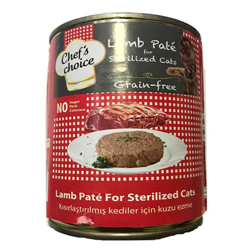 Chef's Choice 6 Adet Kısırlaştırılmış Kuzu Etli Ezme Kedi Konservesi 400 Gr | Kısırlaştırılmış Kedi Maması Chef's Choice 6 Adet Kısırlaştırılmış Kuzu Etli Ezme Kedi Konservesi 400 Gr | Kısırlaştırılmış Kedi Maması