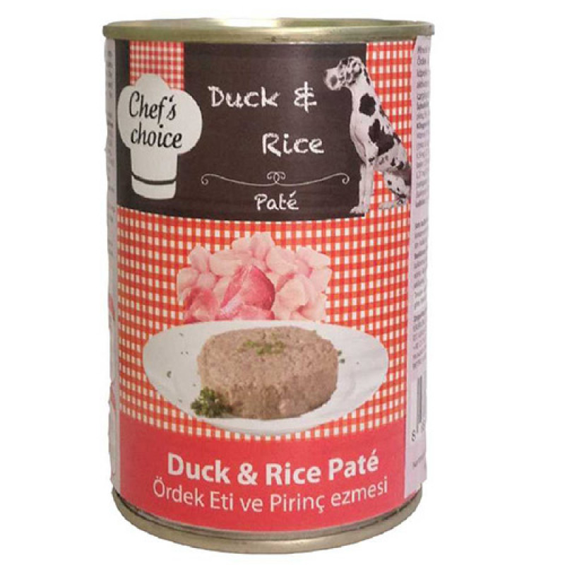 Chef's Choice 400 Gr Ördek Eti ve Pirinç Ezmesi Yetişkin | Yetişkin Köpek Konserve Maması Chef's Choice 400 Gr Ördek Eti ve Pirinç Ezmesi Yetişkin | Yetişkin Köpek Konserve Maması