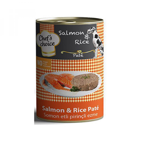 Chef's Choice 6 Adet Somonlu Pirinçli Ezme 400 Gr | Tavru Köpek Konservesi