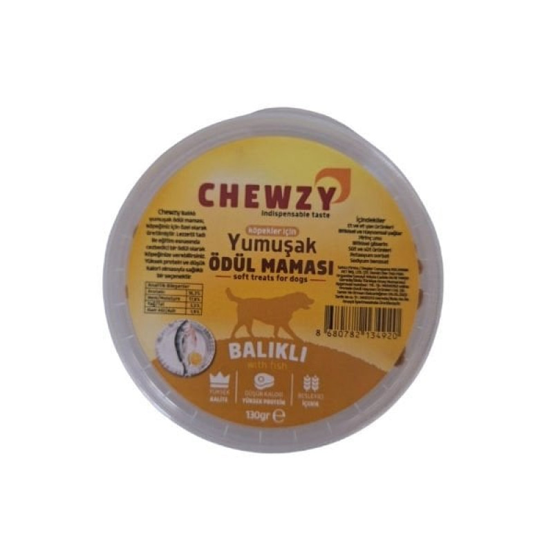 Chewzy Balıklı Yumuşak Köpek Ödül Maması 130Gr | Sıvı Köpek Ödül Maması Chewzy Balıklı Yumuşak Köpek Ödül Maması 130Gr | Sıvı Köpek Ödül Maması