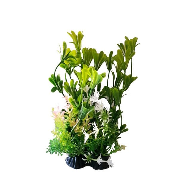 Chicos 20 Cm Tabanlı Plastik Bitki Akvaryum Dekoru | Akvaryum Yapay Bitki