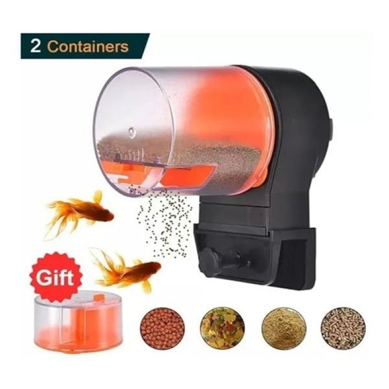 Chicos Biopro Auto Feeder Yemleme Makinesi Turuncu Siyah | Akvaryum Otomatik Yem Makinası