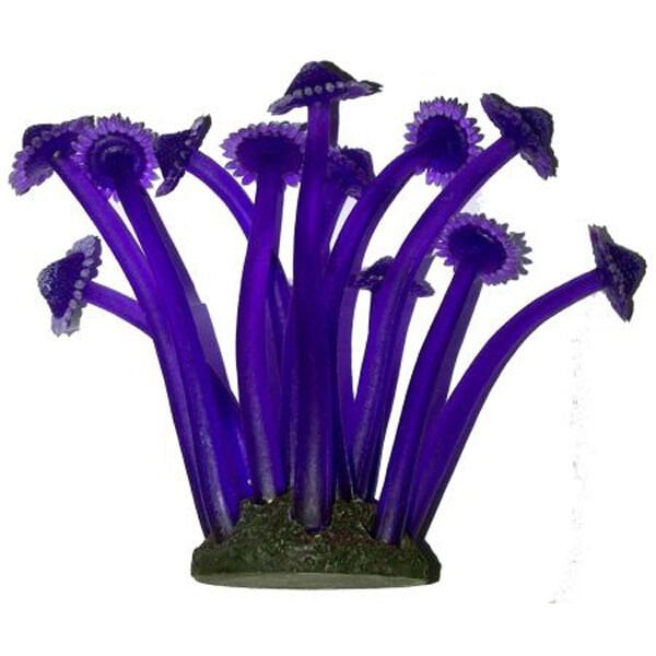 Chicos Silikon Mercan Dalı Mor Renkli | Akvaryum Yapay Bitki