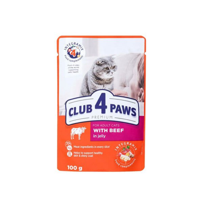 Club 4 Paws 100 Gr Premium Adult Jöleli Biftek | Yetişkin Kedi Maması Club 4 Paws 100 Gr Premium Adult Jöleli Biftek | Yetişkin Kedi Maması