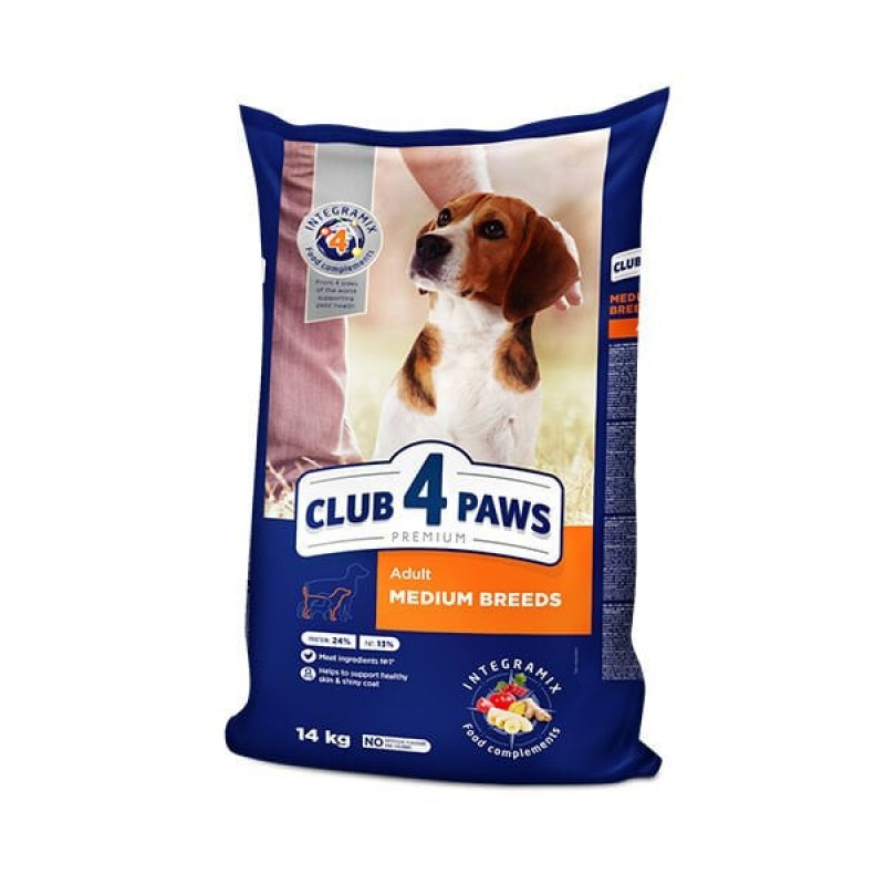 Club 4 Paws 14 Kg Premium Medium Breed Tavuk | Yetişkin Köpek Kuru Maması Club 4 Paws 14 Kg Premium Medium Breed Tavuk | Yetişkin Köpek Kuru Maması
