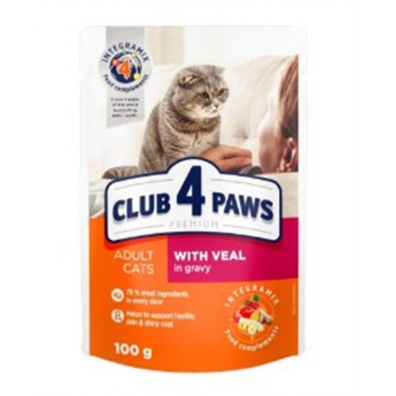 Club4Paws 100 Gr Premium Yetişkin Soslu Dana Etli | Yetişkin Kedi Maması Club4Paws 100 Gr Premium Yetişkin Soslu Dana Etli | Yetişkin Kedi Maması
