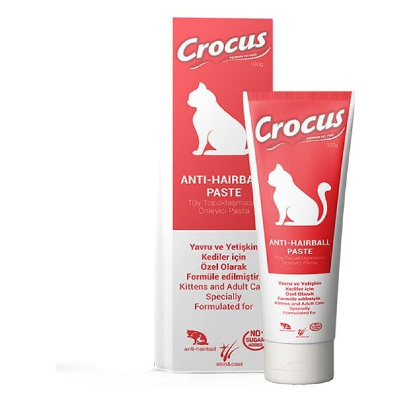 Crocus 100 Gr Anti Hairball Paste | Kedi Vitamini