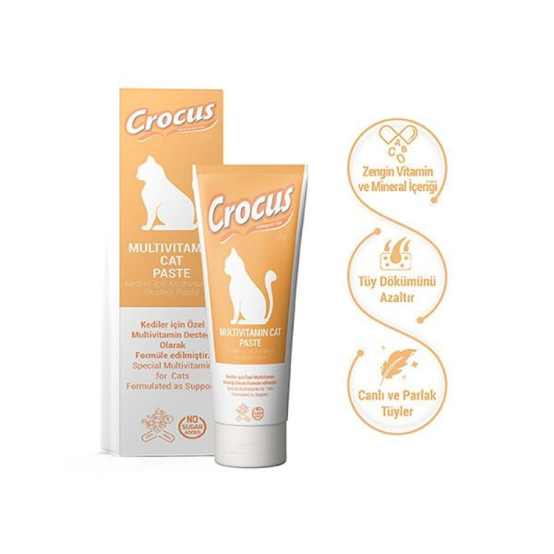 Crocus 100 Gr Multivitamin Paste | Kedi Vitamini Crocus 100 Gr Multivitamin Paste | Kedi Vitamini