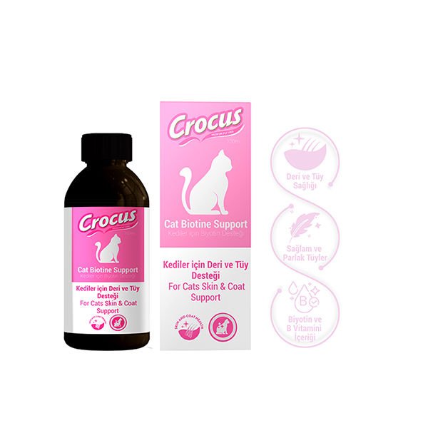 Crocus 100 Ml Biotin Support | Kedi Spreyi