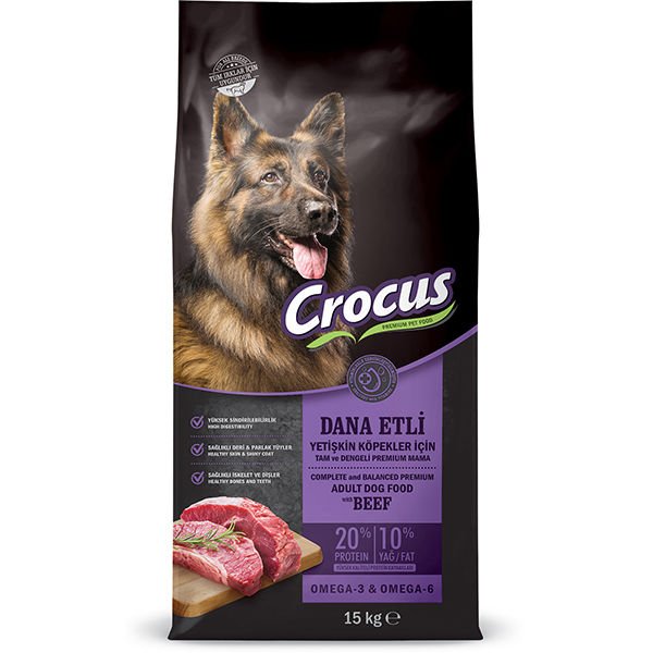 Crocus 15 Kg Biftek | Yetişkin Köpek Kuru Maması