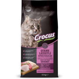 Crocus 15 Kg Gourmet Renkli Taneli Tavuk | Yetişkin Kuru Kedi Maması