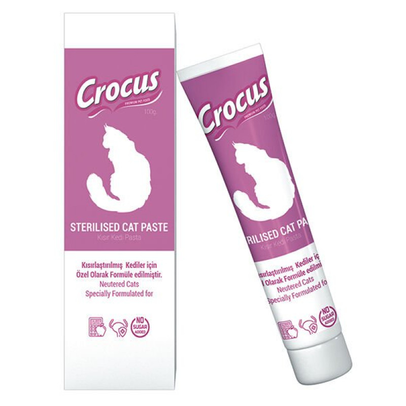Crocus 30 Gr Sterilised Paste | Kedi Vitamini