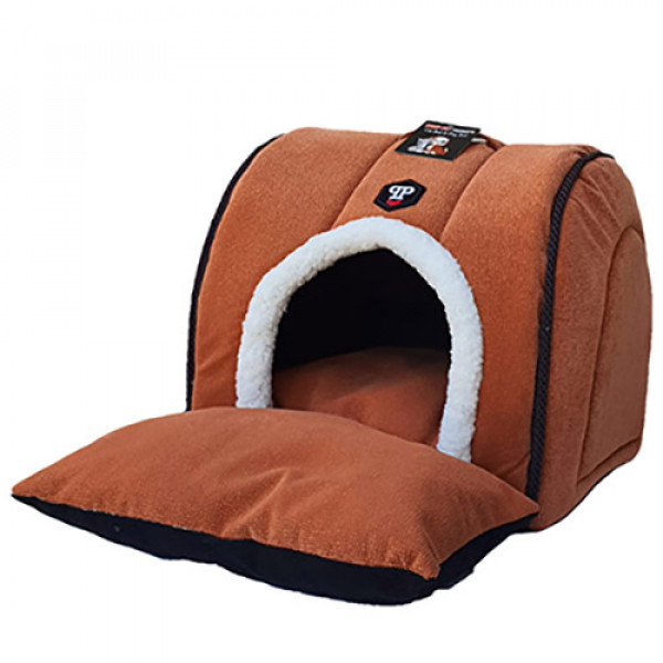 Crop Pet S 40x45x60 Cm Eskimo Bahçeli Yuva Kiremit | Yuvalı Kedi Yatağı