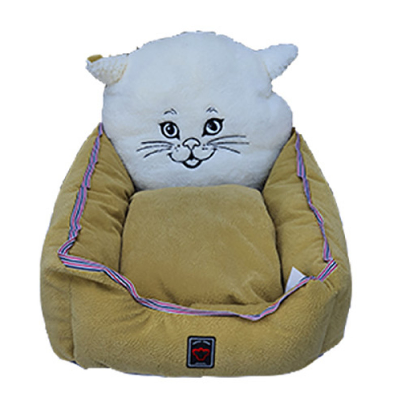 Crop Pet 45x50 Cm Kedi Kafalı Yatak Hardal | Yuvalı Kedi Yatağı Crop Pet 45x50 Cm Kedi Kafalı Yatak Hardal | Yuvalı Kedi Yatağı