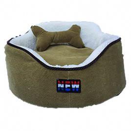 S 50x50 Cm Oval Köpek Yatak Yeşil | Kumaş Köpek Yatağı S 50x50 Cm Oval Köpek Yatak Yeşil | Kumaş Köpek Yatağı