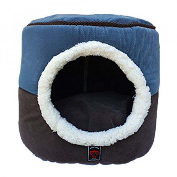 Crop Pet 40x50x50 Cm Silindir Fonksiyonel Yuva Koyu Gri | Yuvalı Kedi Yatağı