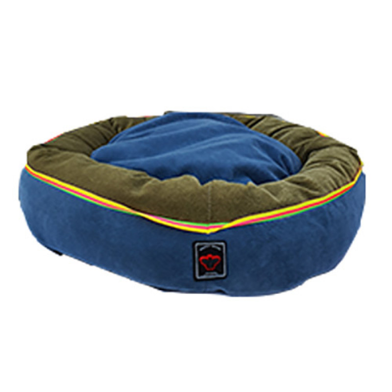 Crop Pet 50x50 Cm Simit Yatak Turkuaz | Kumaş Köpek Yatağı Crop Pet 50x50 Cm Simit Yatak Turkuaz | Kumaş Köpek Yatağı