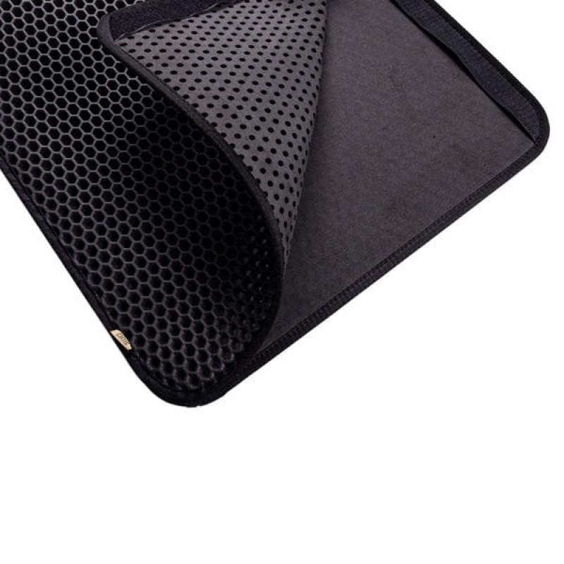 Cattie Altıgen Model Kum Toplayıcı Fonksiyonel Kedi Paspası Medium Siyah 37x50 Cm | Kedi Tuvalet Paspası