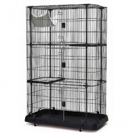 Dayang 109.3x63.8x115 Cm Metal Kafes Siyah | Kedi Kafesi Dayang 109.3x63.8x115 Cm Metal Kafes Siyah | Kedi Kafesi