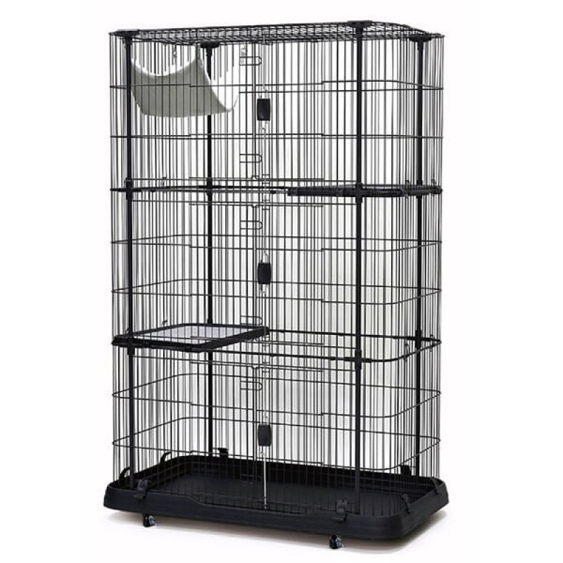 Dayang 109,.3x63,8x161,6 Cm Metal Kafes Siyah | Kedi Kafesi Dayang 109,.3x63,8x161,6 Cm Metal Kafes Siyah | Kedi Kafesi