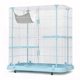 Dayang 109,3x63,8x115 Cm Metal Kafes Mavi | Kedi Kafesi Dayang 109,3x63,8x115 Cm Metal Kafes Mavi | Kedi Kafesi