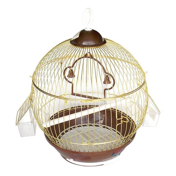 Dayang 23x37 Cm Dünya Kafes Kahverengi Sarı | Kuş Kafesi