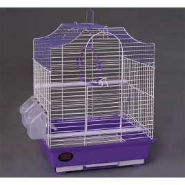 Dayang 29.5x22.3x38.5 Cm Çift Kapılı Kubbeli Kafes Mor | Kuş Kafesi Dayang 29.5x22.3x38.5 Cm Çift Kapılı Kubbeli Kafes Mor | Kuş Kafesi