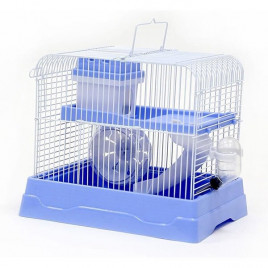 Dayang 30x23x26 Cm Kıvrımlı Hamster Kafesi Mavi | Ginepig Taşıma Kafesi