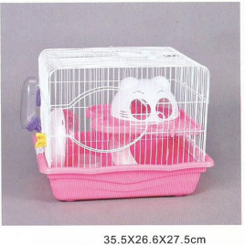 Dayang 35x26x27 Cm Kafes Beyaz Pembe | Tavşan Kafesi Dayang 35x26x27 Cm Kafes Beyaz Pembe | Tavşan Kafesi