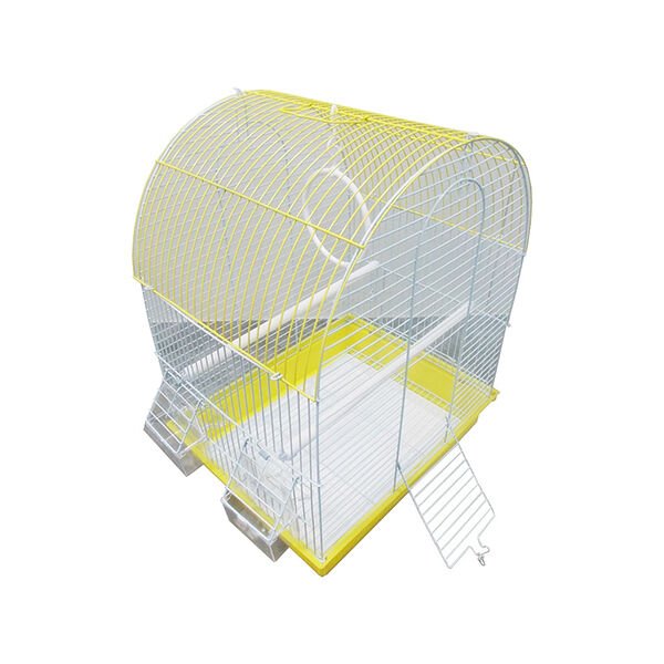 Dayang 35x28x46 Cm Çift Kapılı Davul Kafes Sarı | Kuş Kafesi