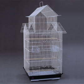 Dayang 47.5x36x102 Cm Çinevi Şekilli Büyük Kafes Beyaz Siyah | Kuş Kafesi Dayang 47.5x36x102 Cm Çinevi Şekilli Büyük Kafes Beyaz Siyah | Kuş Kafesi