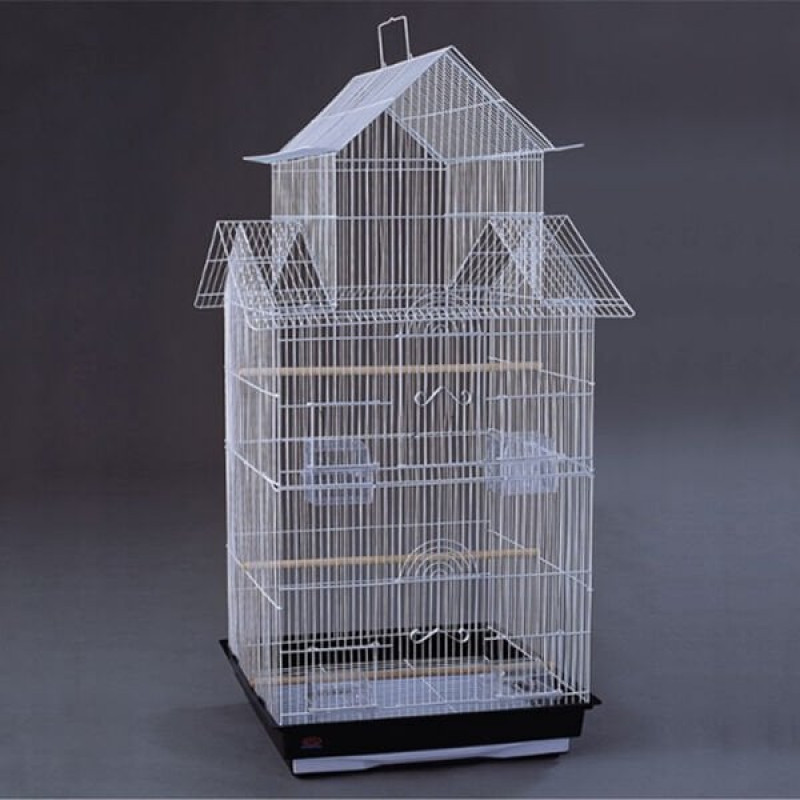 Dayang 47.5x36x102 Cm Çinevi Şekilli Büyük Kafes Beyaz Siyah | Kuş Kafesi Dayang 47.5x36x102 Cm Çinevi Şekilli Büyük Kafes Beyaz Siyah | Kuş Kafesi