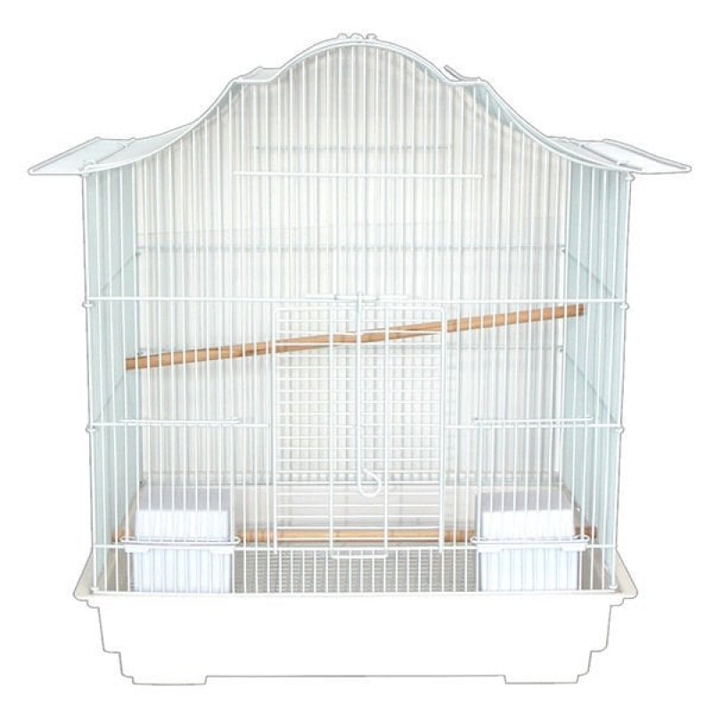 Dayang 47.5x36x55 Cm Çatılı Kafes Beyaz | Kuş Kafesi Dayang 47.5x36x55 Cm Çatılı Kafes Beyaz | Kuş Kafesi