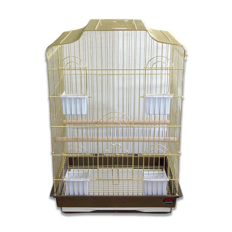 Dayang 47x36x68 Cm Şık ve Konforlu Papağan Kafes Kahverengi Sarı | Kuş Kafesi Dayang 47x36x68 Cm Şık ve Konforlu Papağan Kafes Kahverengi Sarı | Kuş Kafesi