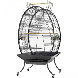 Dayang 89x60x159 Cm Oval Ayaklı Papağan Kafesi Siyah | Kuş Kafesi Dayang 89x60x159 Cm Oval Ayaklı Papağan Kafesi Siyah | Kuş Kafesi