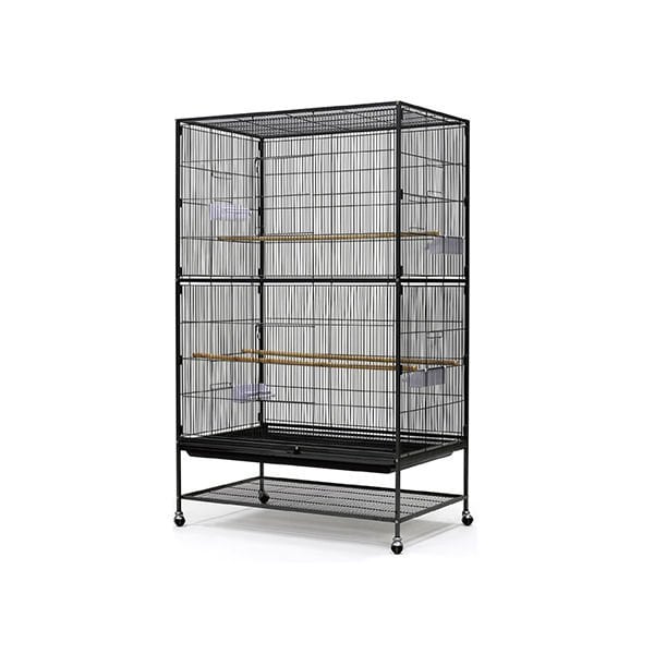 Dayang 90x58.4x152.4 Cm Ayaklı Dikdörtgen Kafes Siyah | Kuş Kafesi