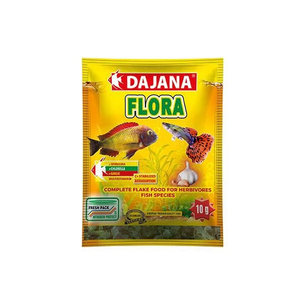 Dajana 10 Gr Flora Flakes 80 Ml | Tatlı Su Akvaryumu Yemi