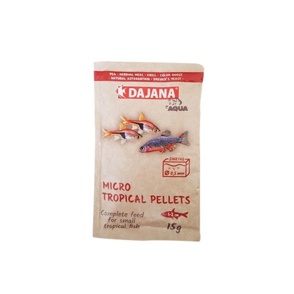 Dajana 15 Gr Micro Tropical Pellets | Tatlı Su Akvaryumu Yemi