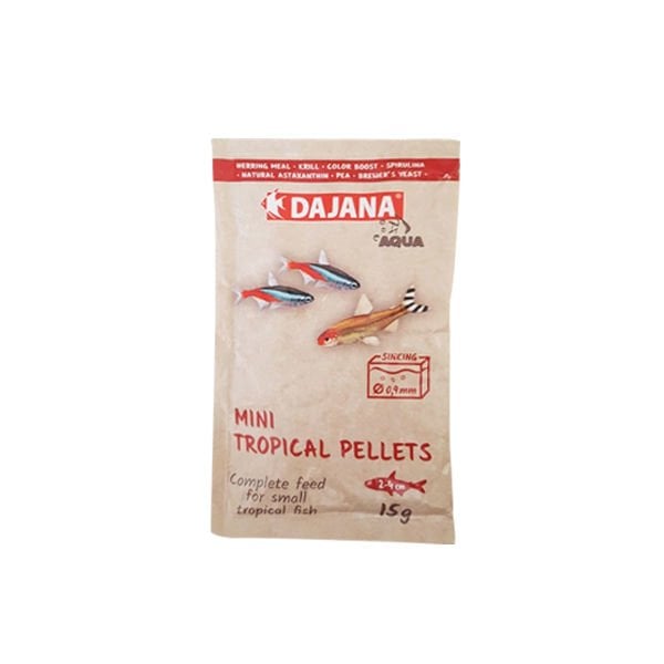 Dajana 15 Gr Mini Tropical Pellets | Tatlı Su Akvaryumu Yemi