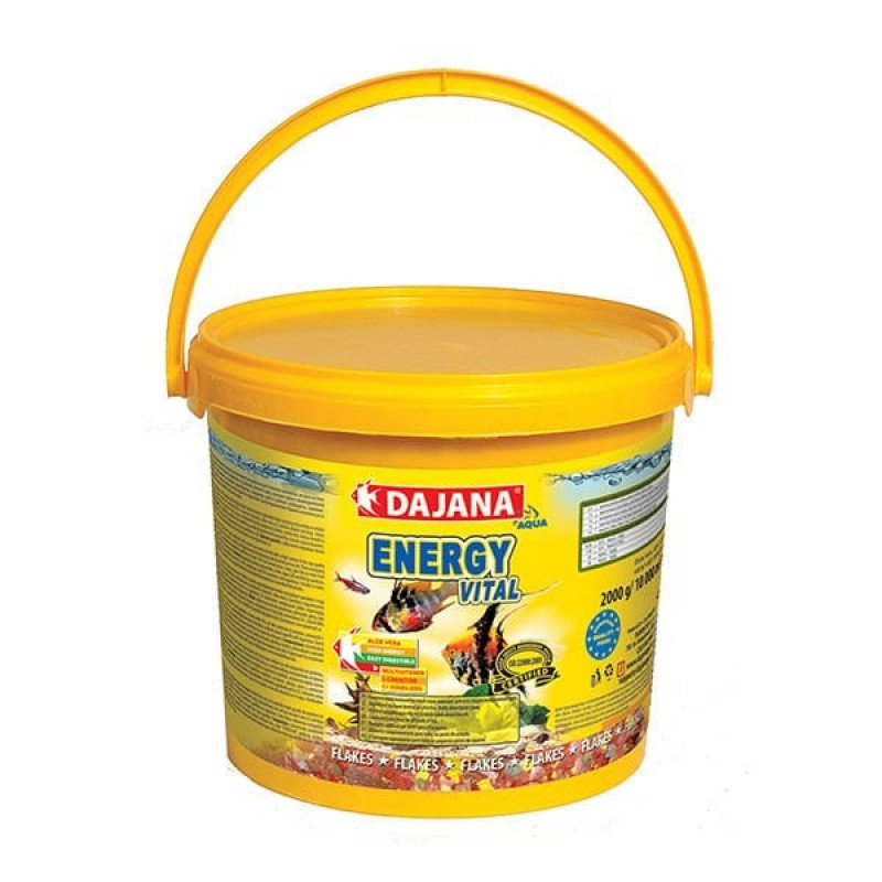 Dajana 2 Kg Energy Vital Flakes 10 Lt | Tatlı Su Akvaryumu Yemi Dajana 2 Kg Energy Vital Flakes 10 Lt | Tatlı Su Akvaryumu Yemi