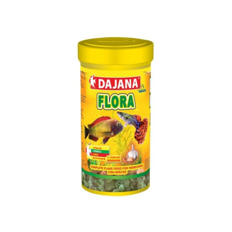 Dajana 200 Gr Flora Garlic Spi.-Chl. Flakes 1000 Ml | Tatlı Su Akvaryumu Yemi Dajana 200 Gr Flora Garlic Spi.-Chl. Flakes 1000 Ml | Tatlı Su Akvaryumu Yemi