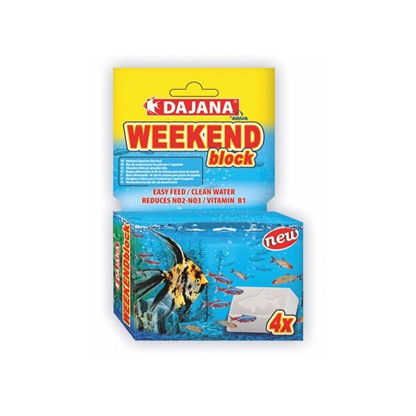 Dajana 4 Adet Weekend Block 25 Gr | Tatlı Su Akvaryumu Yemi