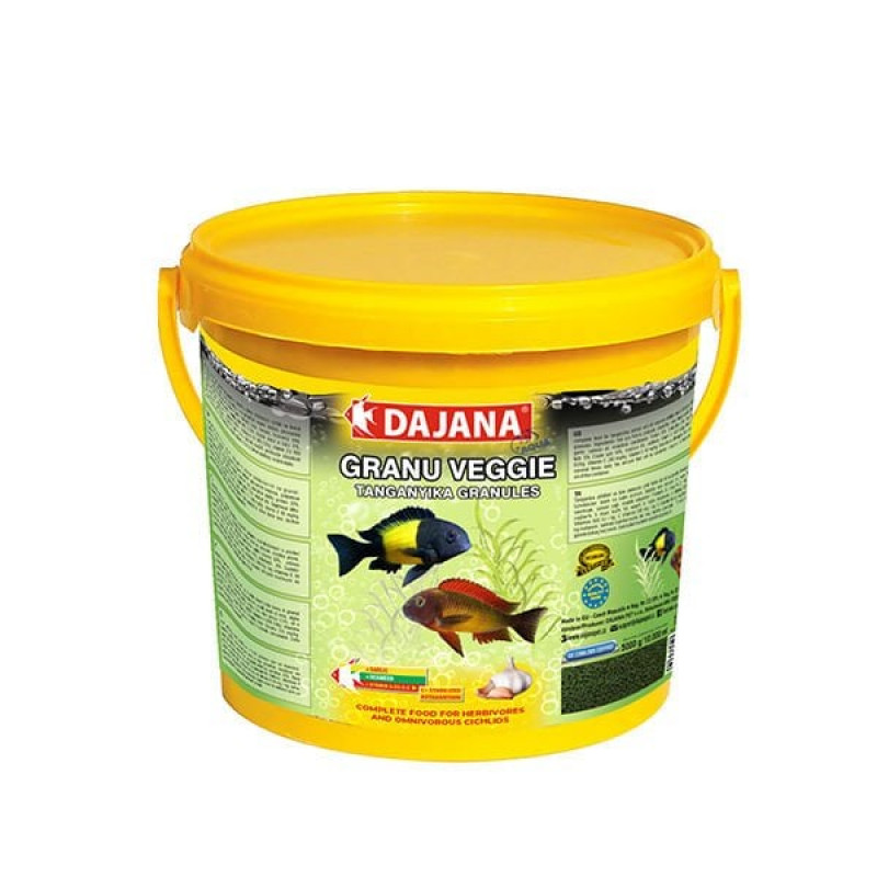 Dajana 5 Kg Granu Veggie Garlic 10 Lt | Tatlı Su Akvaryumu Yemi Dajana 5 Kg Granu Veggie Garlic 10 Lt | Tatlı Su Akvaryumu Yemi