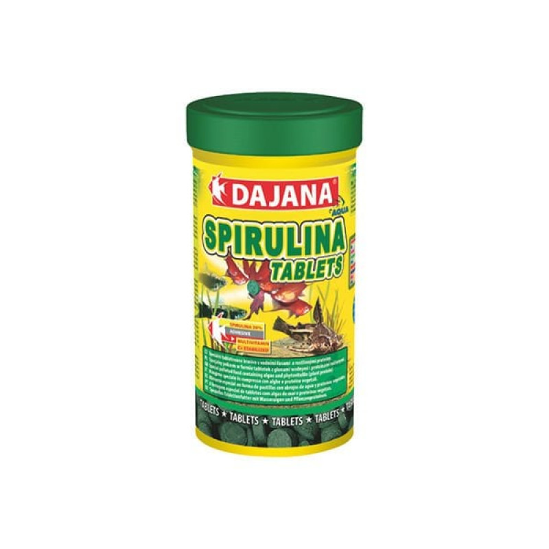 Dajana 50 Gr Spirulina Tablets 100 Ml | Balık Yem Tableti Dajana 50 Gr Spirulina Tablets 100 Ml | Balık Yem Tableti