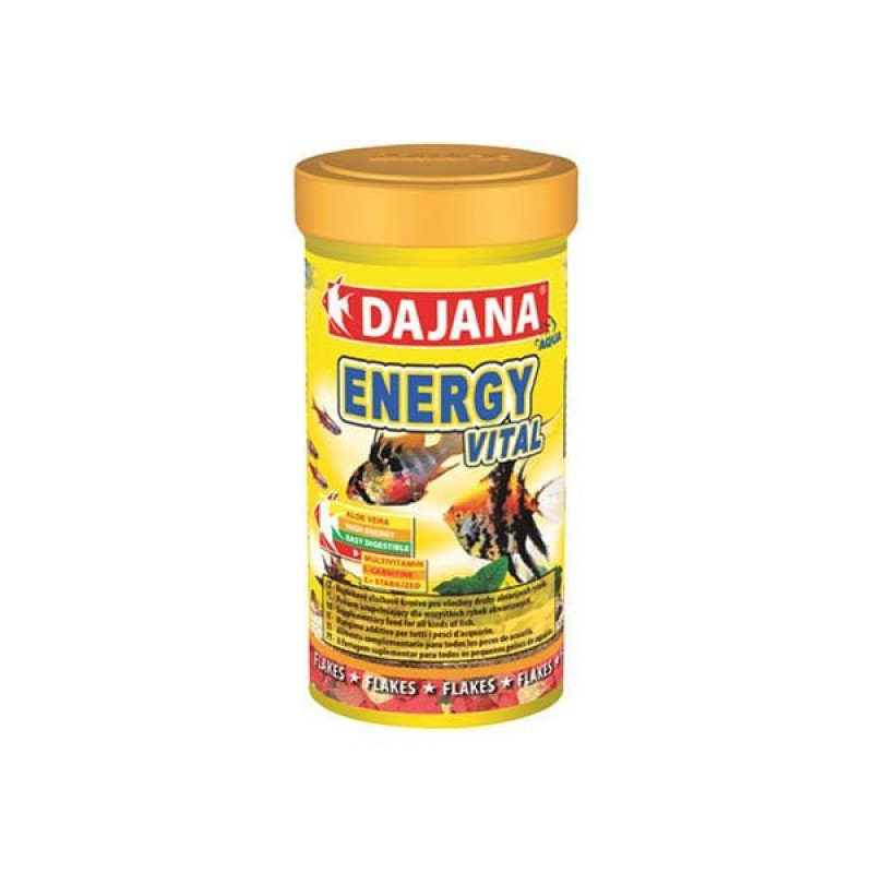 Dajana 50 Gr Tropical Energy Vital Flakes 250 Ml | Tatlı Su Akvaryumu Yemi Dajana 50 Gr Tropical Energy Vital Flakes 250 Ml | Tatlı Su Akvaryumu Yemi
