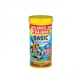 60 Gr Basic Flakes 250+50 Ml | Tatlı Su Akvaryumu Yemi