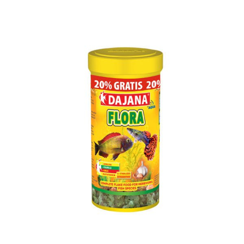 Dajana 60 Gr Flora Garlic Spirulina ve Chlorella Flakes 250+50 Ml | Tatlı Su Akvaryumu Yemi Dajana 60 Gr Flora Garlic Spirulina ve Chlorella Flakes 250+50 Ml | Tatlı Su Akvaryumu Yemi
