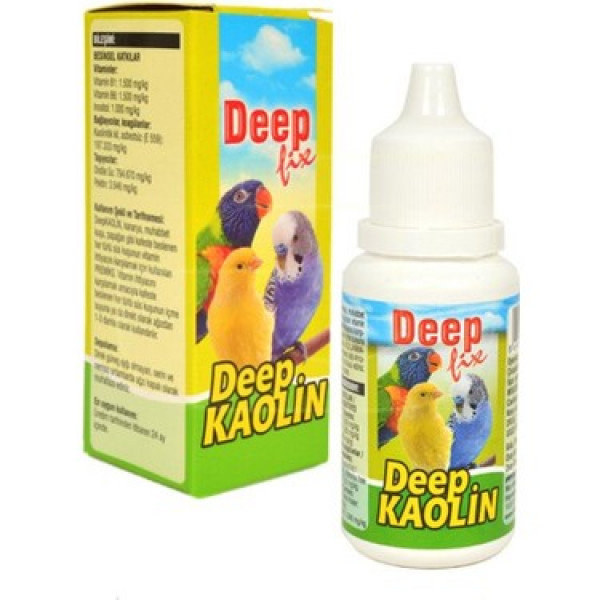 Deep Fix 15 mL Kaolin Kuşlar İçin İshal İlacı | Kuş İlacı