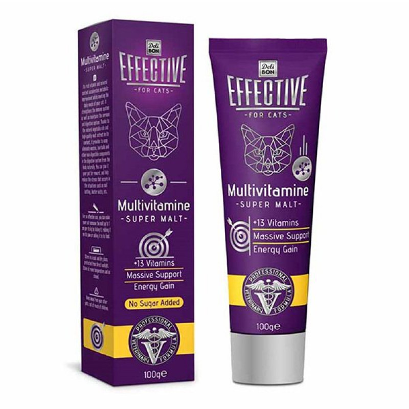 Delibon 100 Gr Effective Malt Katkılı Multivitamin Macun | Kedi Macunu Delibon 100 Gr Effective Malt Katkılı Multivitamin Macun | Kedi Macunu